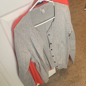 L.L. Bean Gray Cardigan